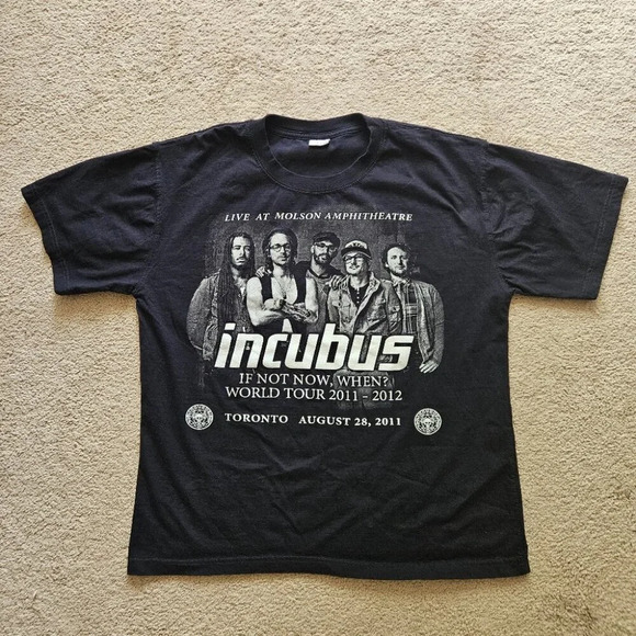 NWOT Incubus 2011-2012 If Not Now, When? World Tour Toronto Concert Tour T-shirt - Picture 5 of 5